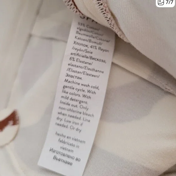 Spanx Stylish Brown and White Patterned Women's Pants Size M - Picture 4 of 5